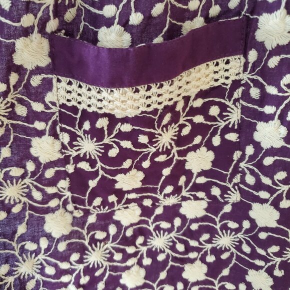 Simply Envogue Embroidered Cotton Apron - Picture 3 of 9